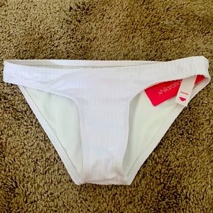 White bikini bottom